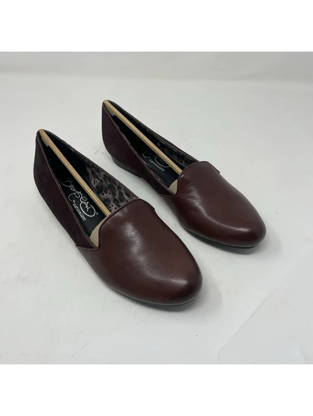 David Bromstad for Naturalizer Burgundy Leather Loafers Women’s Size 9
